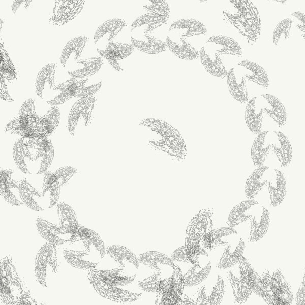 Close detail of scatter field in Clawglyph #53